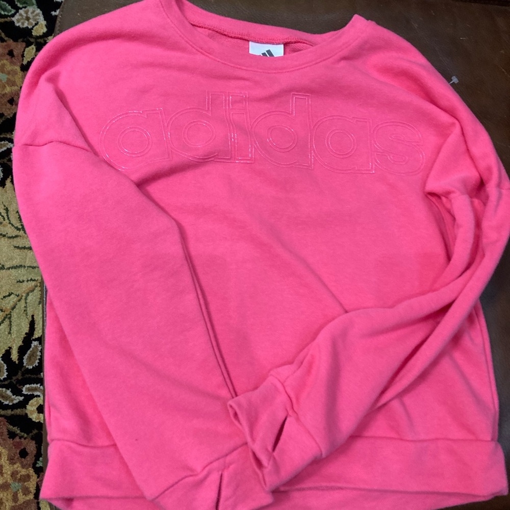 NWOT Pink adidas Sweater L